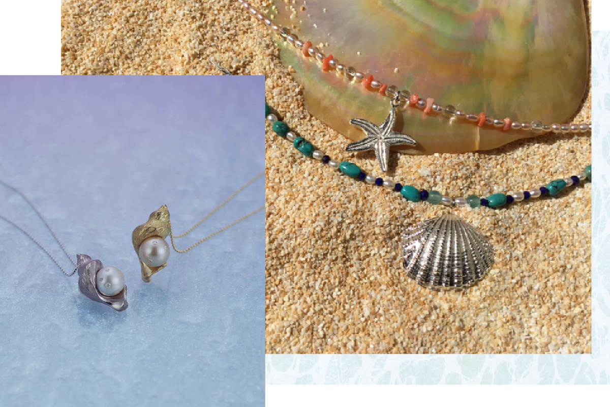 海の贈り物 （左）・sand baige （右）
